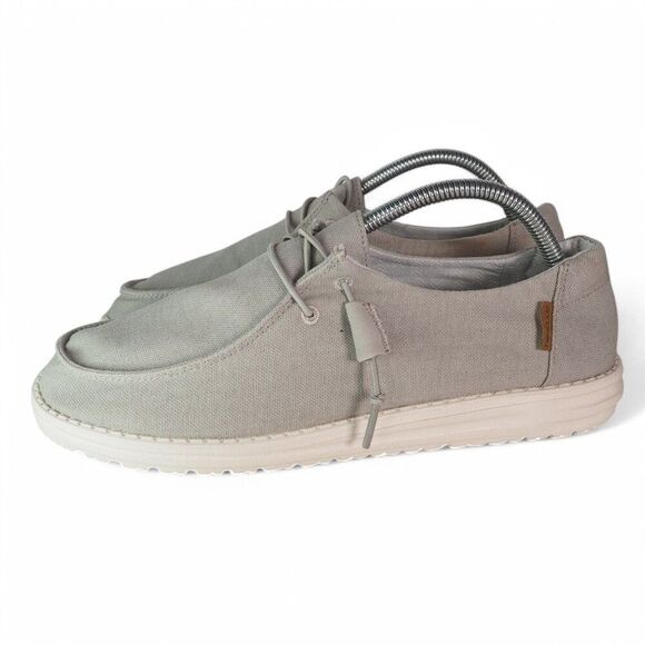 Hey Dude Wendy "Chambray Light Grey" Slip-on Comfort Shoes Women's 11 - Picture 2 of 12